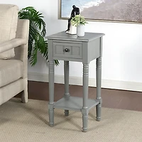 Wood Square Hampton Accent Table