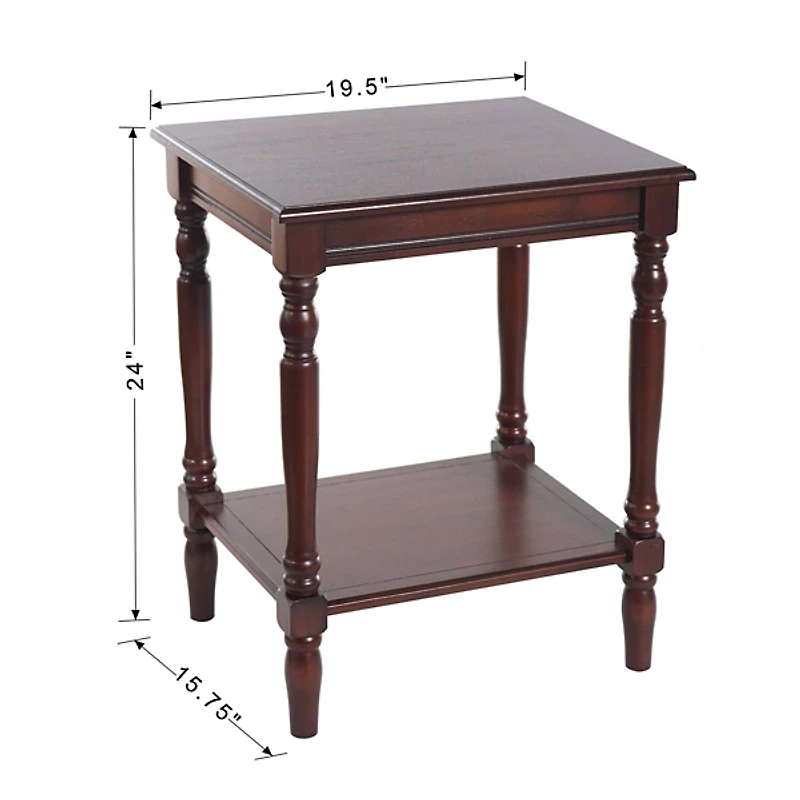 Cherry Wood Sybil Accent Table
