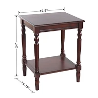 Cherry Wood Sybil Accent Table