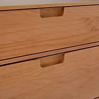 Natural Wood Modern 3-Drawer Dresser