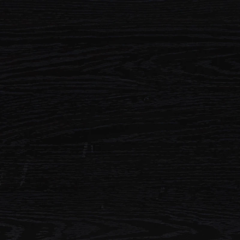 Black Wood and Rattan 2-Door Sideboard