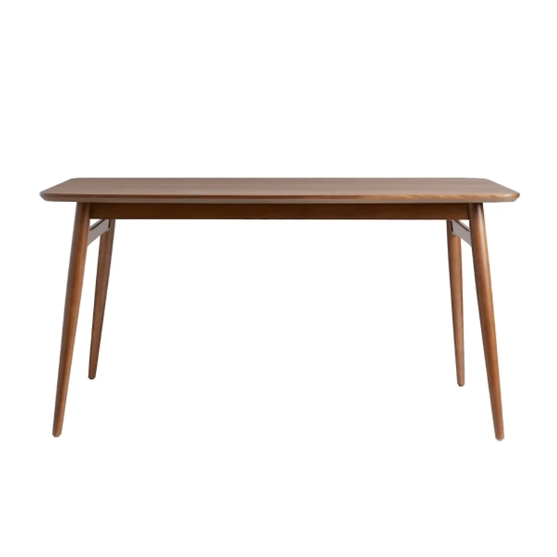 Walnut Ash Wood Mid-Century Modern Dining Table