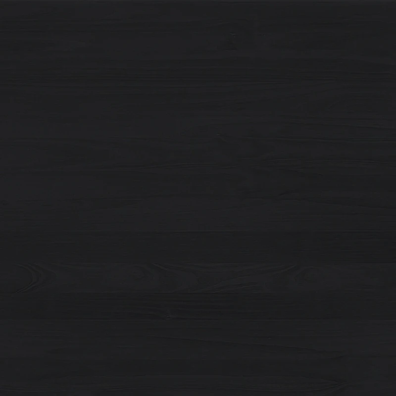 Black Wood Curved 2-Drawer Desk