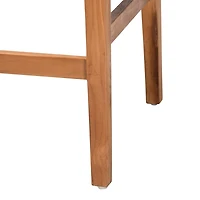 Natural Wood Woven Prita Counter Stools, Set of 2