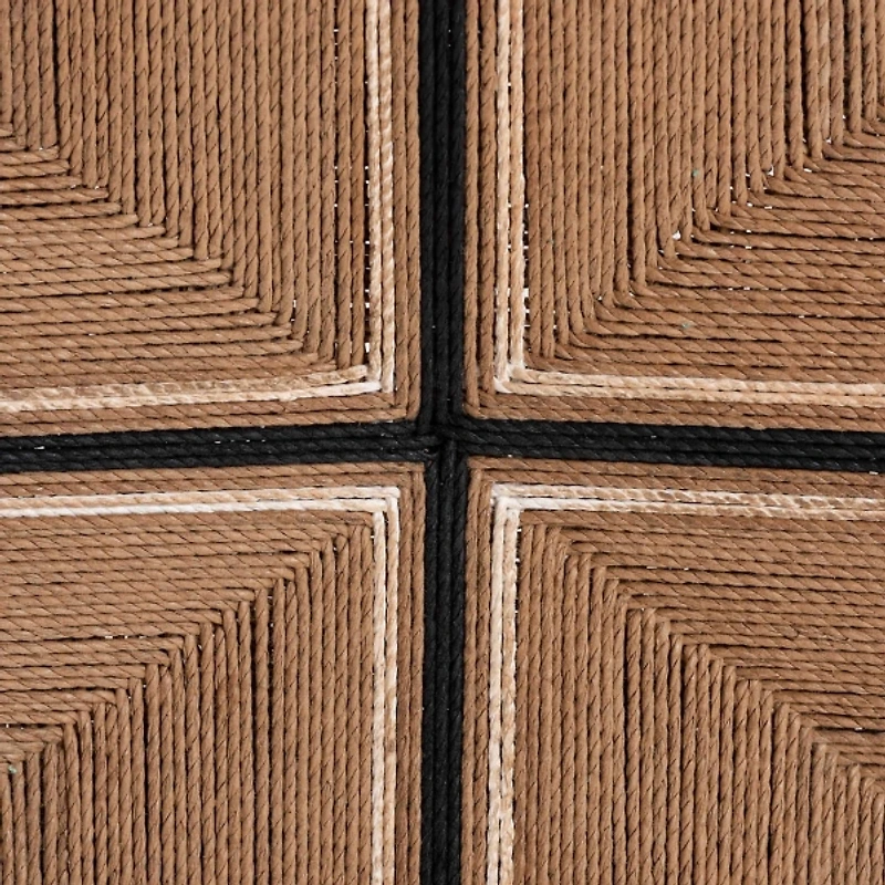 Natural Wood Woven Prita Counter Stools, Set of 2