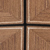 Natural Wood Woven Prita Counter Stools, Set of 2