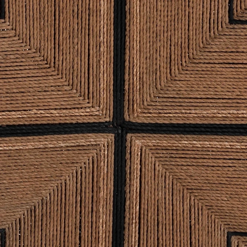 Black Wood Woven Prita Dining Chair