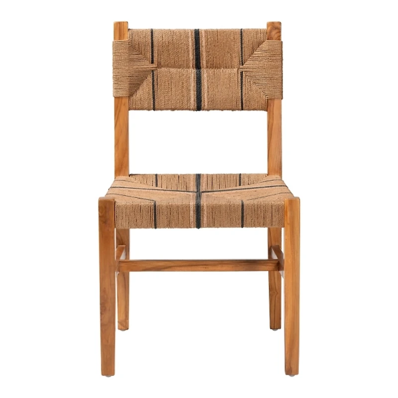 Natural Wood Woven Prita Dining Chair