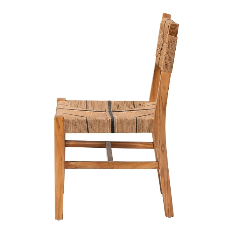 Natural Wood Woven Prita Dining Chair