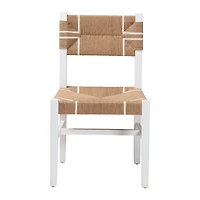 White Mahogany Woven Talli Dining Chair