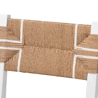 White Mahogany Woven Talli Dining Chair