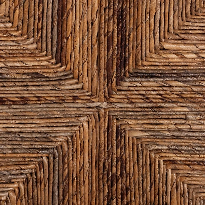 Natural Woven Seagrass Dining Chairs, Set of 2