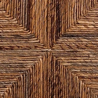 Natural Woven Seagrass Dining Chairs, Set of 2