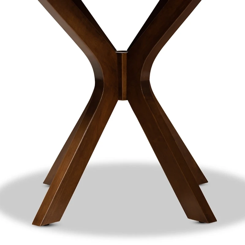 Walnut Wood Round Kenji Small Dining Table