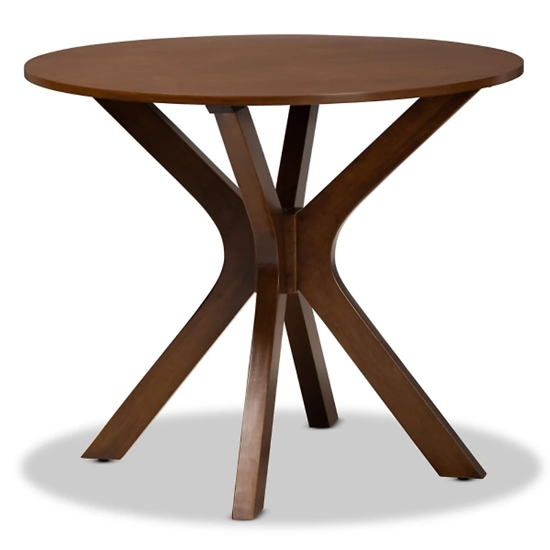 Walnut Wood Round Kenji Small Dining Table