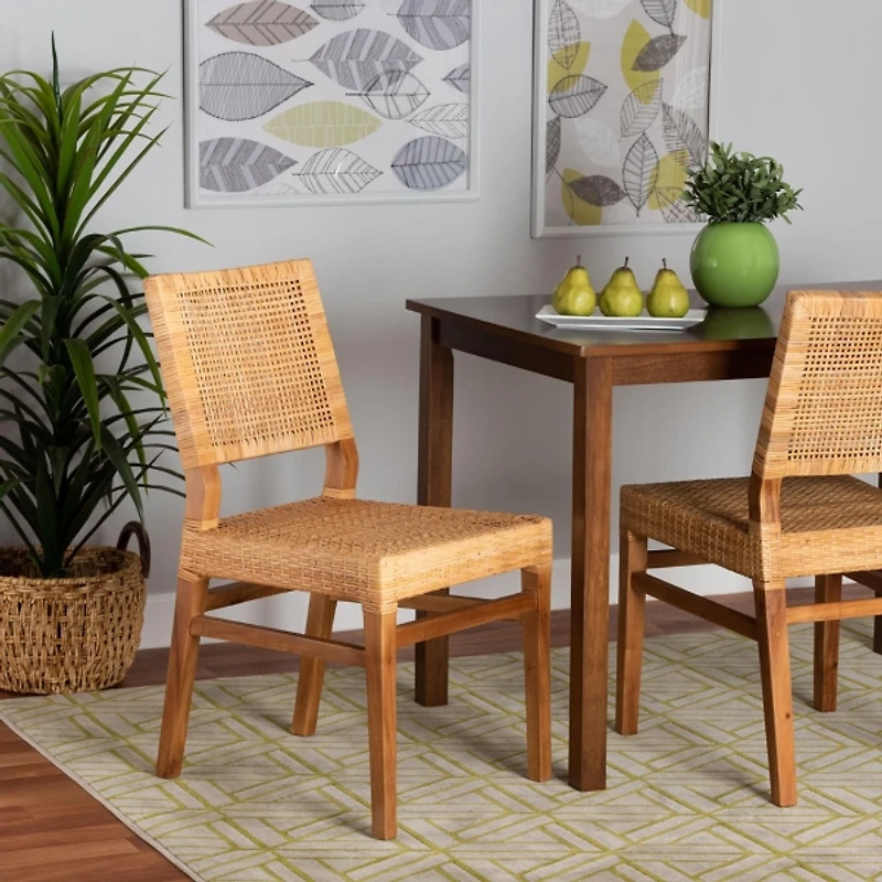 Lesia Natural Rattan Dining Chair