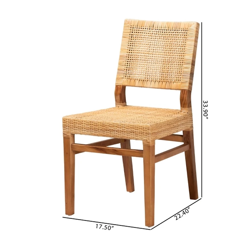 Lesia Natural Rattan Dining Chair