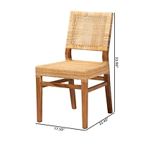 Lesia Natural Rattan Dining Chair
