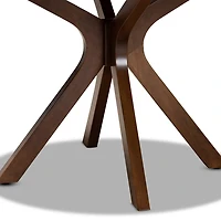 Walnut Wood Round Kenji Dining Table