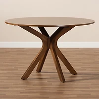 Walnut Wood Round Kenji Dining Table