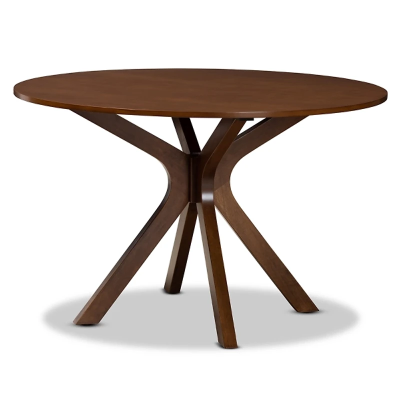 Walnut Wood Round Kenji Dining Table