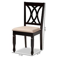 Espresso Upholstered Reneau 4-pc. Dining Chair Set