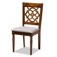 Walnut Lylah Upholstered Dining Chairs, Set of 4