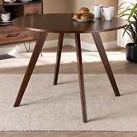 Walnut Wood Alana Round Dining Table
