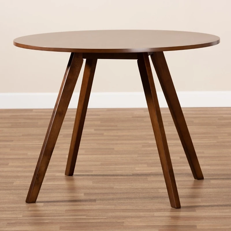 Walnut Wood Alana Round Dining Table