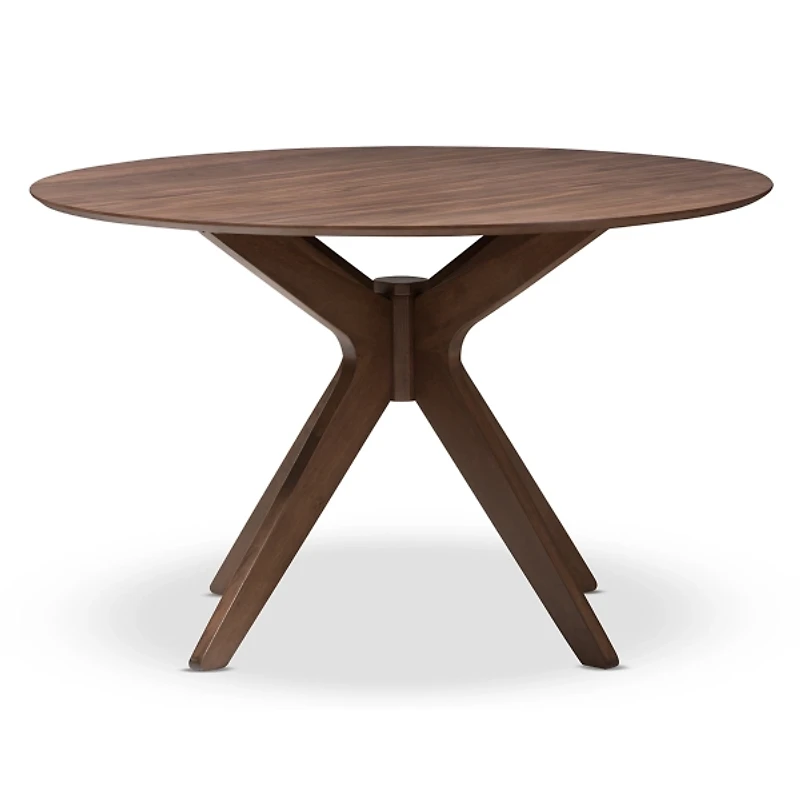 Walnut Round Monte Dining Table