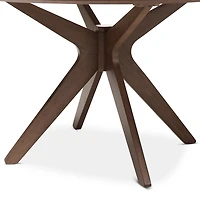 Walnut Round Monte Dining Table
