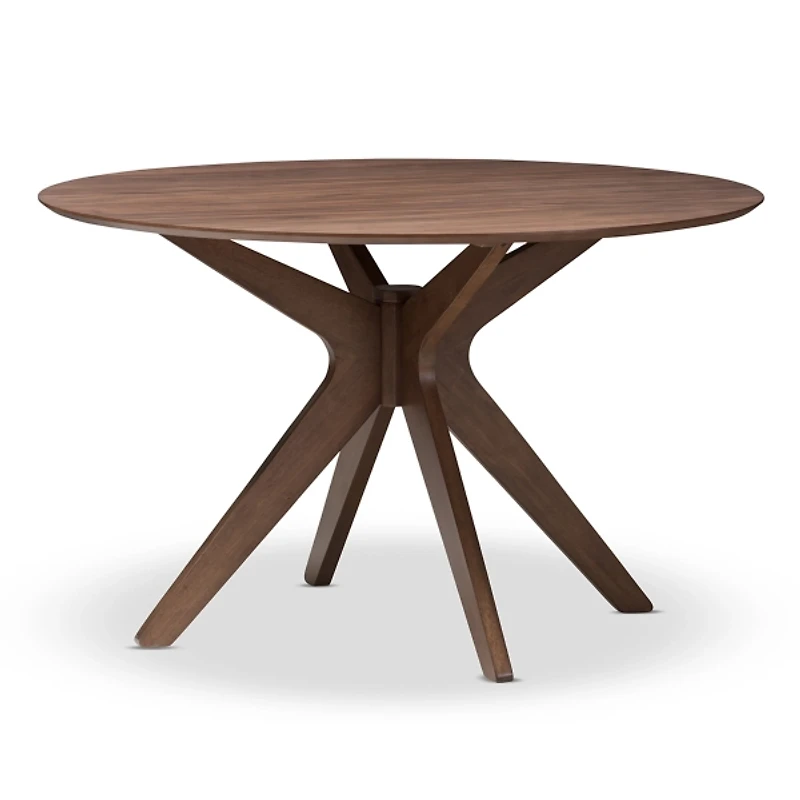 Walnut Round Monte Dining Table