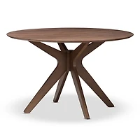 Walnut Round Monte Dining Table