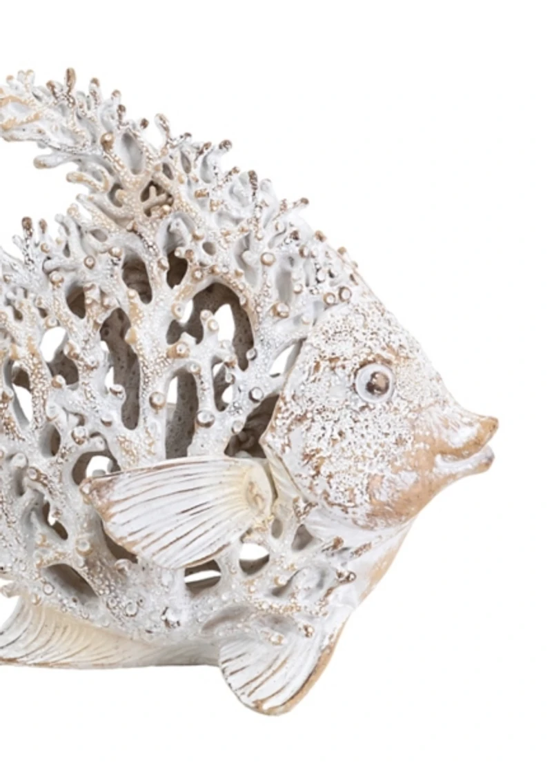 White Coral Angelfish Figurine