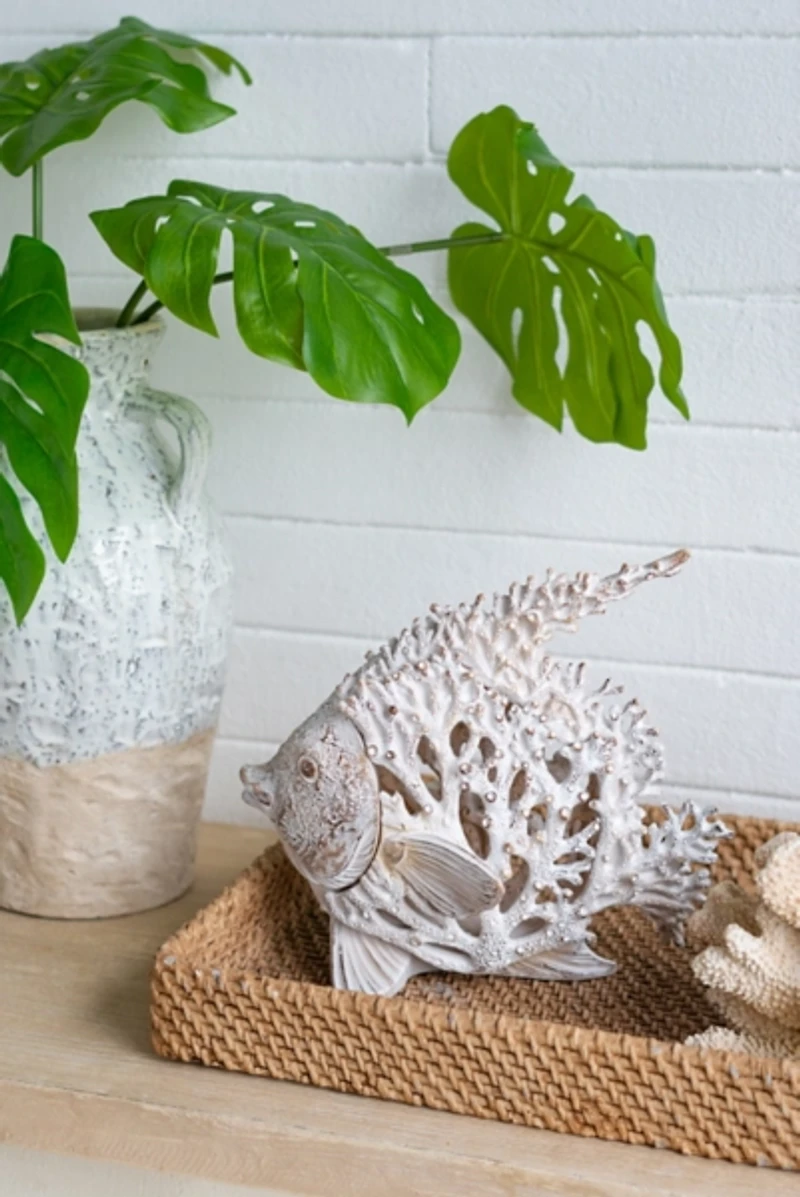 White Coral Angelfish Figurine
