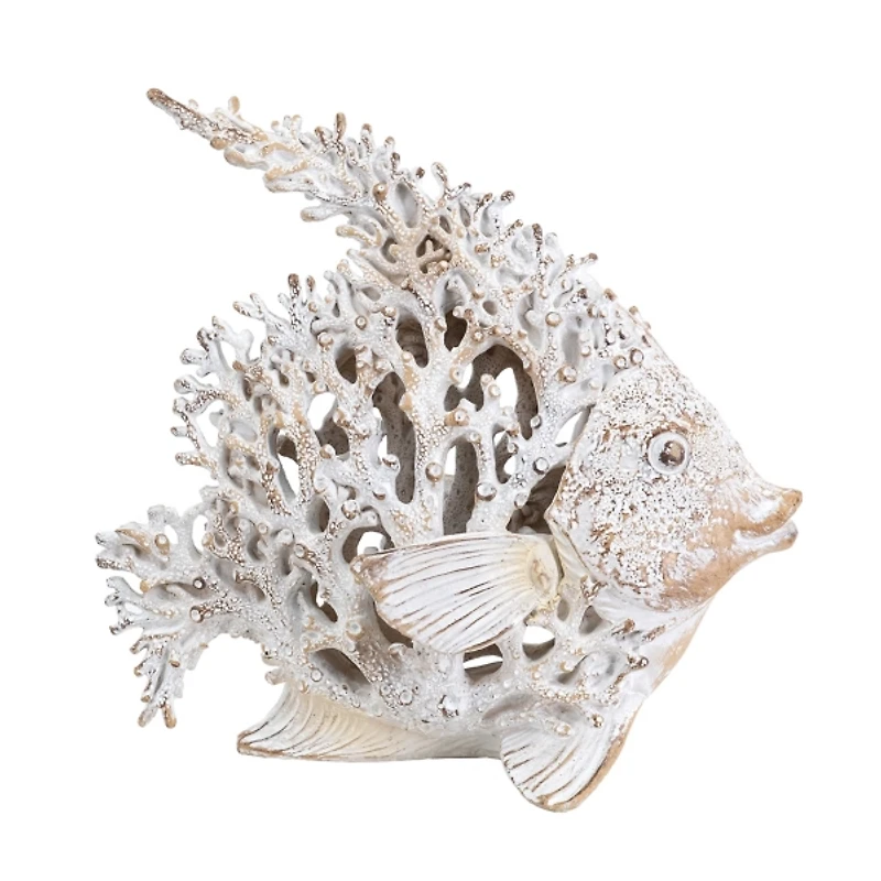 White Coral Angelfish Figurine