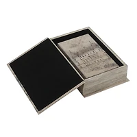 Gray Architectural Sketches Book Boxes, Set of 2