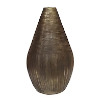 Gold Narrow Top Aluminum Vase