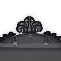 Everlaine Black Modern Victorian Leaner Mirror