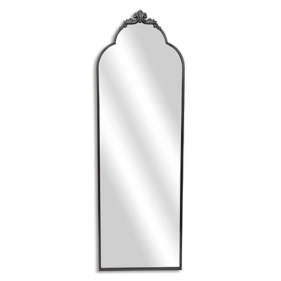 Everlaine Black Modern Victorian Leaner Mirror