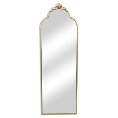 Everlaine Gold Modern Victorian Leaner Mirror