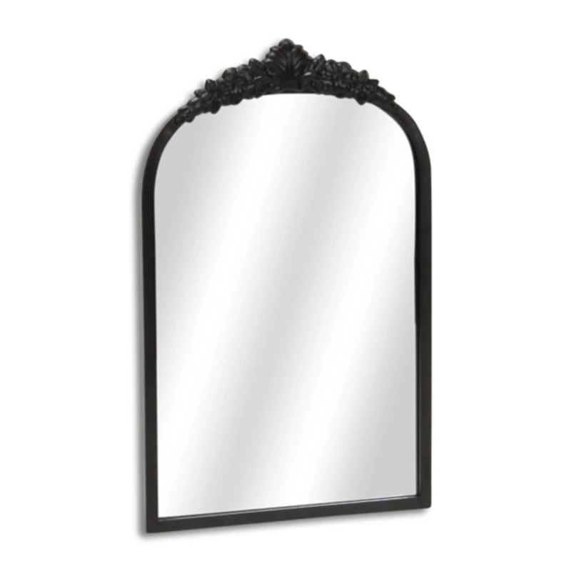 Everlaine Black Modern Victorian Wall Mirror