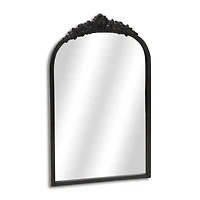 Everlaine Black Modern Victorian Wall Mirror