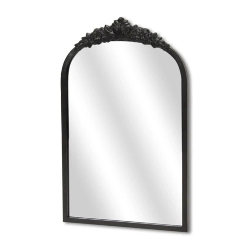 Everlaine Black Modern Victorian Wall Mirror