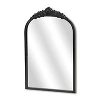 Everlaine Black Modern Victorian Wall Mirror