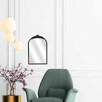 Everlaine Black Modern Victorian Wall Mirror