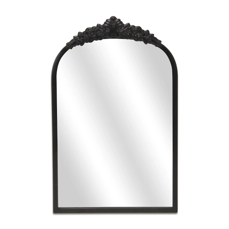 Everlaine Black Modern Victorian Wall Mirror