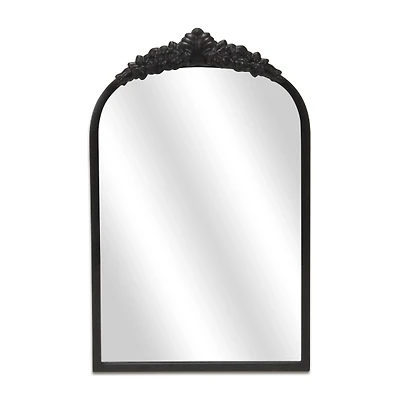 Everlaine Black Modern Victorian Wall Mirror