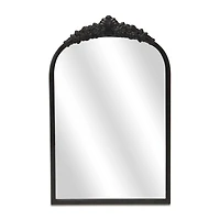 Everlaine Black Modern Victorian Wall Mirror