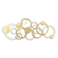 Gold and Silver Metal Multi Ring Wall Plaque